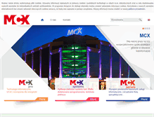 Tablet Screenshot of mcx.pl